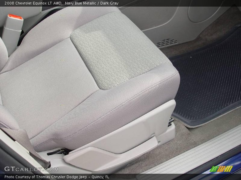 Navy Blue Metallic / Dark Gray 2008 Chevrolet Equinox LT AWD