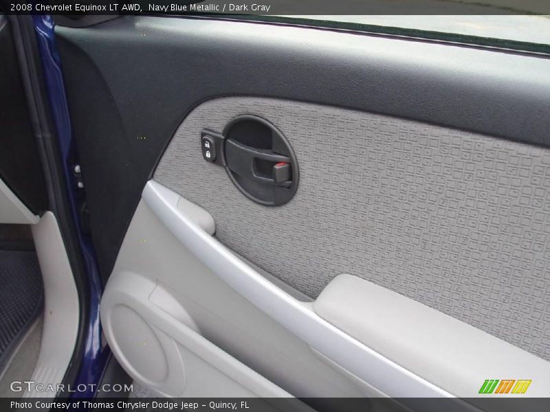 Navy Blue Metallic / Dark Gray 2008 Chevrolet Equinox LT AWD