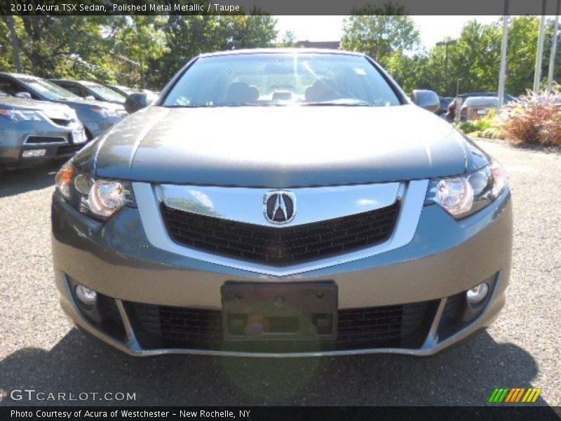 Polished Metal Metallic / Taupe 2010 Acura TSX Sedan