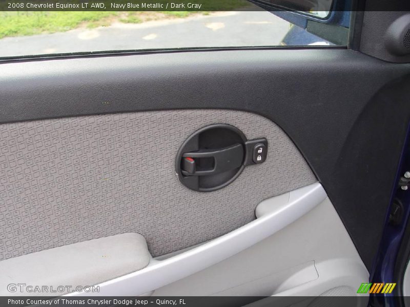 Navy Blue Metallic / Dark Gray 2008 Chevrolet Equinox LT AWD