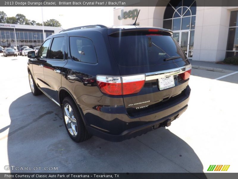 Brilliant Black Crystal Pearl / Black/Tan 2013 Dodge Durango Citadel