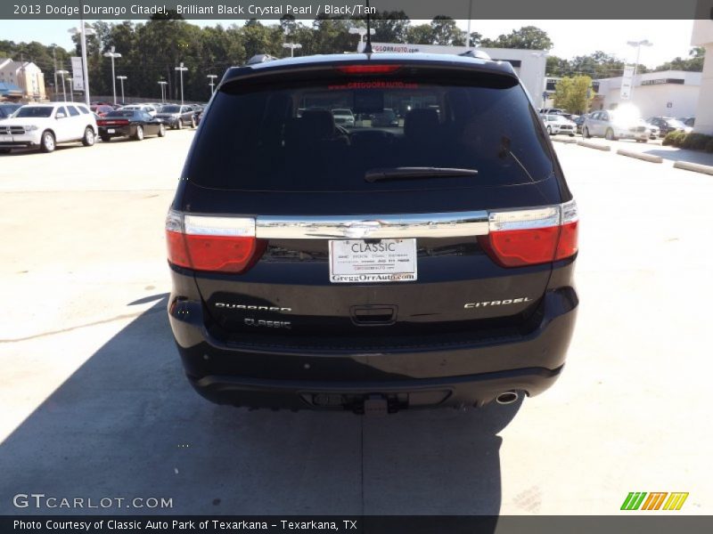 Brilliant Black Crystal Pearl / Black/Tan 2013 Dodge Durango Citadel