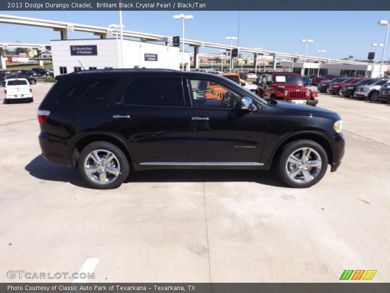 Brilliant Black Crystal Pearl / Black/Tan 2013 Dodge Durango Citadel