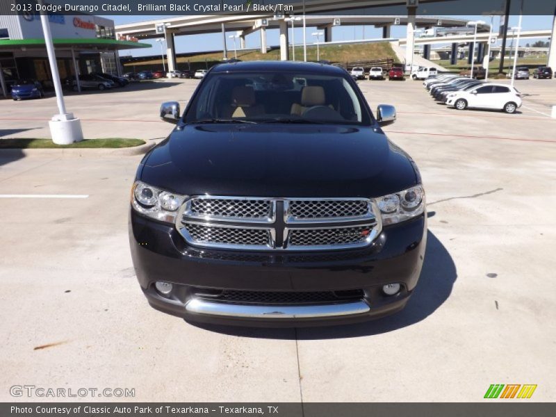Brilliant Black Crystal Pearl / Black/Tan 2013 Dodge Durango Citadel