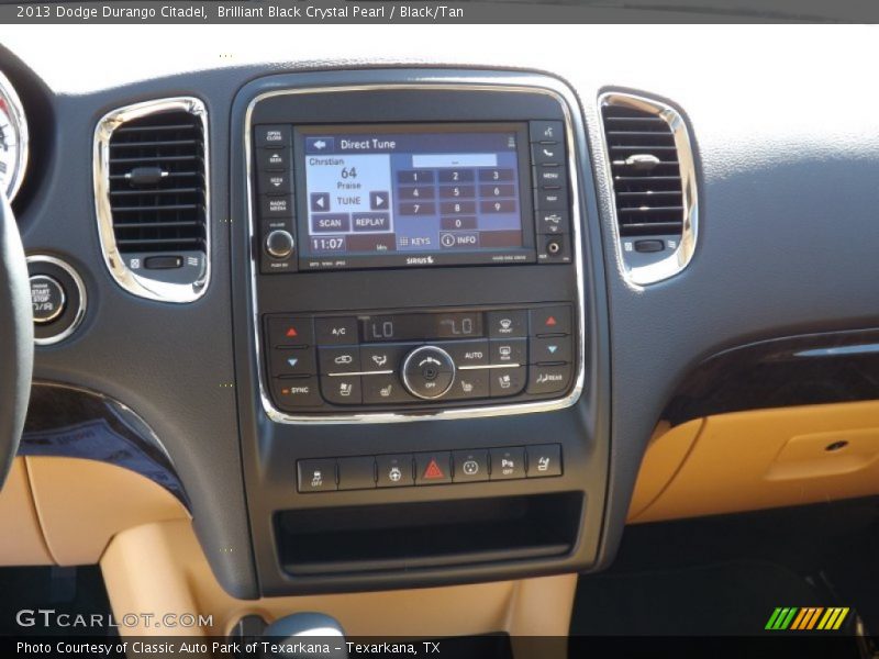 Brilliant Black Crystal Pearl / Black/Tan 2013 Dodge Durango Citadel