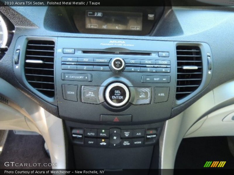 Polished Metal Metallic / Taupe 2010 Acura TSX Sedan
