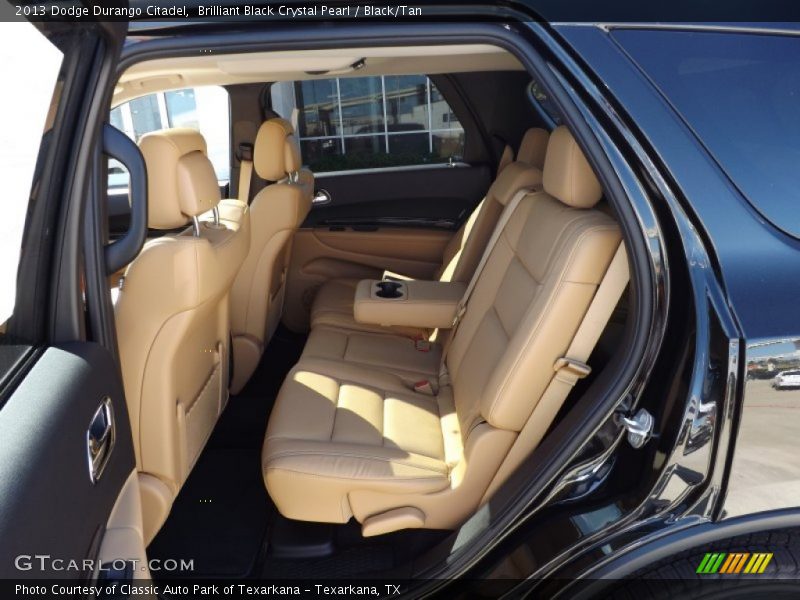 Brilliant Black Crystal Pearl / Black/Tan 2013 Dodge Durango Citadel