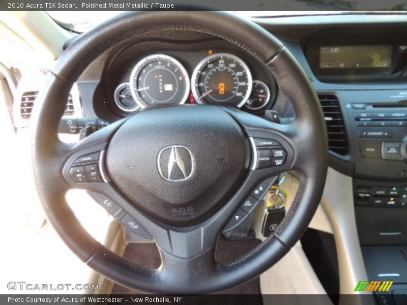Polished Metal Metallic / Taupe 2010 Acura TSX Sedan