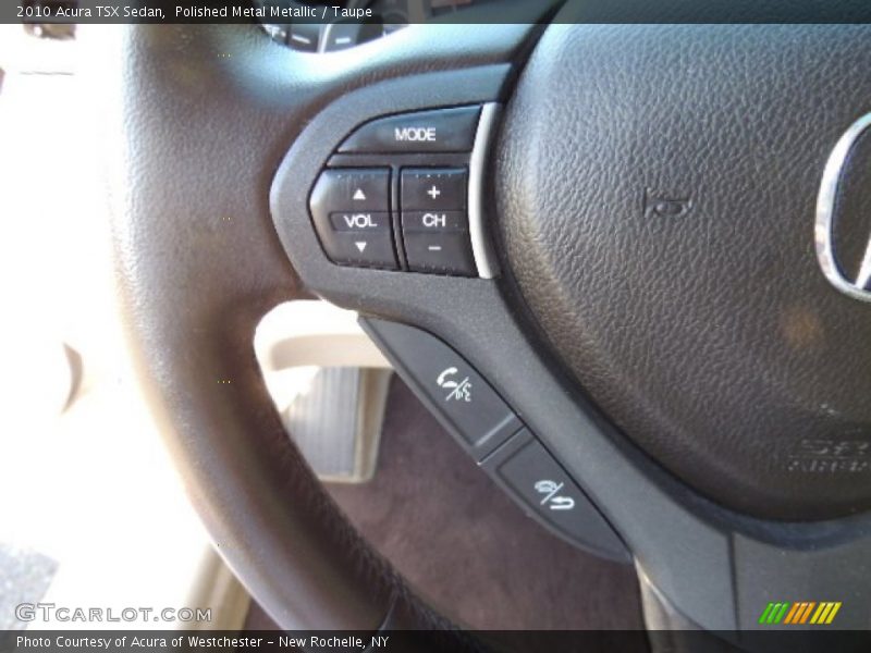 Polished Metal Metallic / Taupe 2010 Acura TSX Sedan