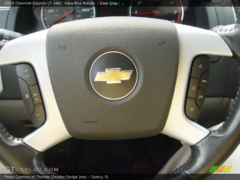 Navy Blue Metallic / Dark Gray 2008 Chevrolet Equinox LT AWD