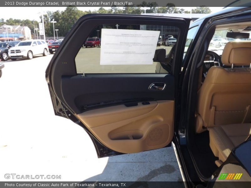 Brilliant Black Crystal Pearl / Black/Tan 2013 Dodge Durango Citadel
