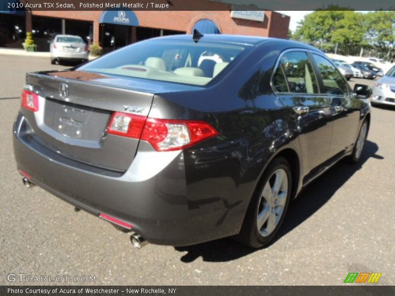 Polished Metal Metallic / Taupe 2010 Acura TSX Sedan