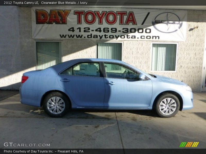 Clearwater Blue Metallic / Ivory 2012 Toyota Camry LE