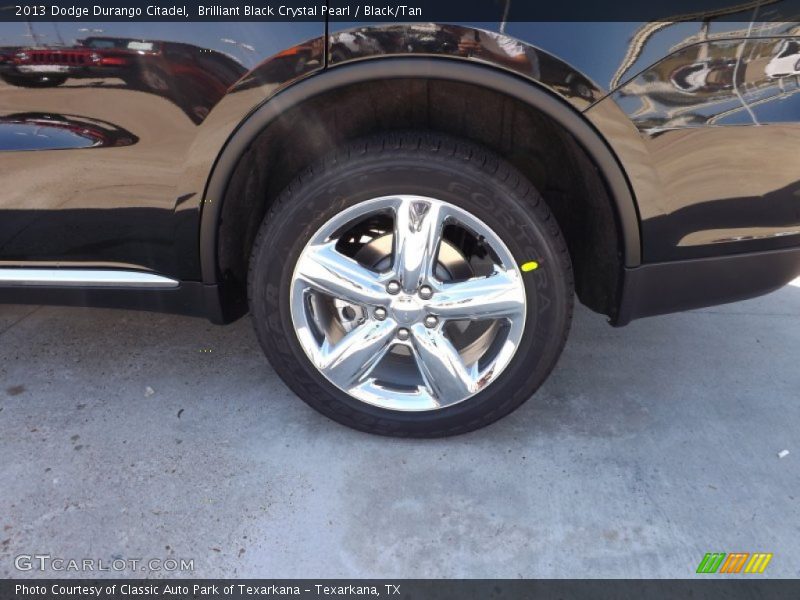 Brilliant Black Crystal Pearl / Black/Tan 2013 Dodge Durango Citadel
