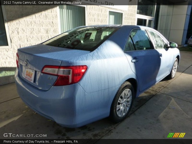 Clearwater Blue Metallic / Ivory 2012 Toyota Camry LE