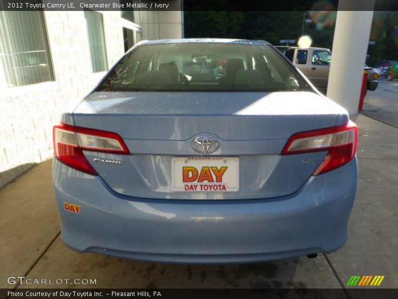 Clearwater Blue Metallic / Ivory 2012 Toyota Camry LE