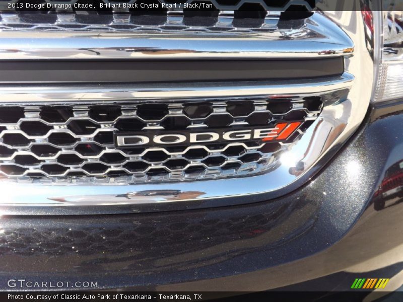Brilliant Black Crystal Pearl / Black/Tan 2013 Dodge Durango Citadel