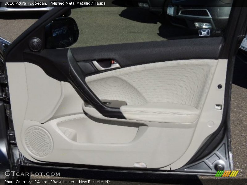 Polished Metal Metallic / Taupe 2010 Acura TSX Sedan