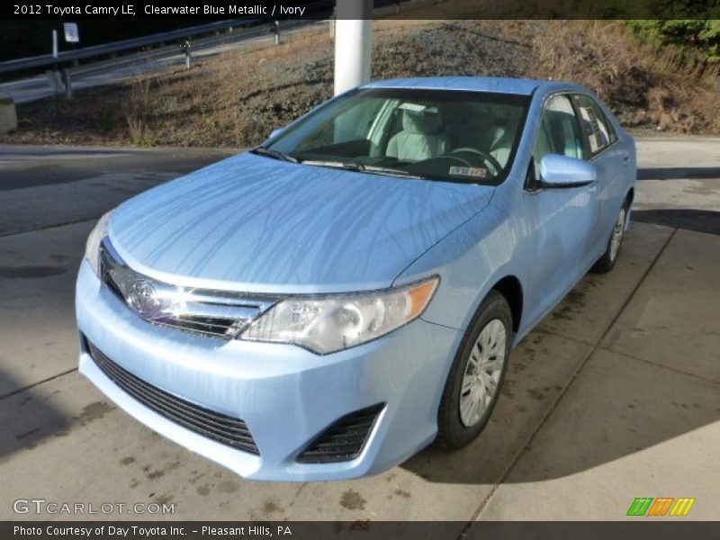 Clearwater Blue Metallic / Ivory 2012 Toyota Camry LE