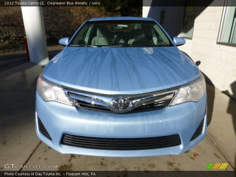 Clearwater Blue Metallic / Ivory 2012 Toyota Camry LE