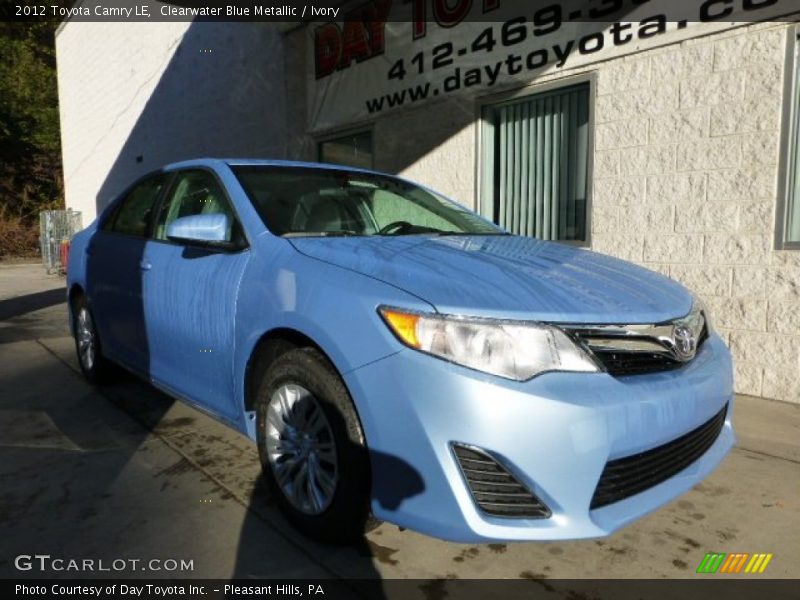 Clearwater Blue Metallic / Ivory 2012 Toyota Camry LE