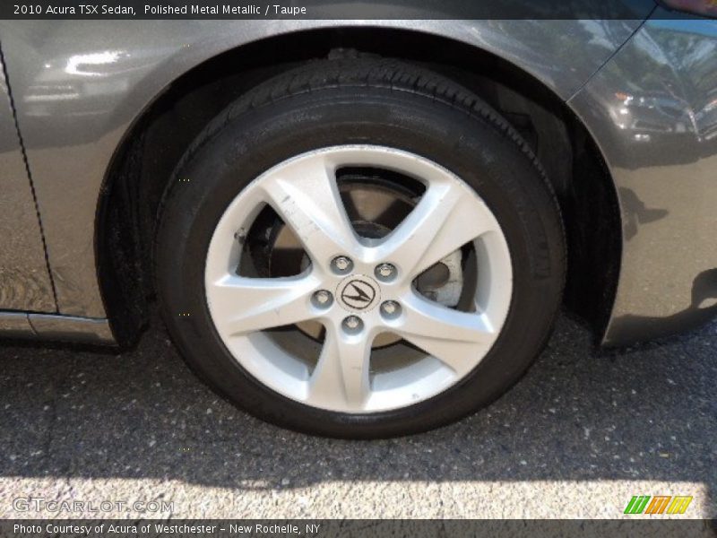 Polished Metal Metallic / Taupe 2010 Acura TSX Sedan