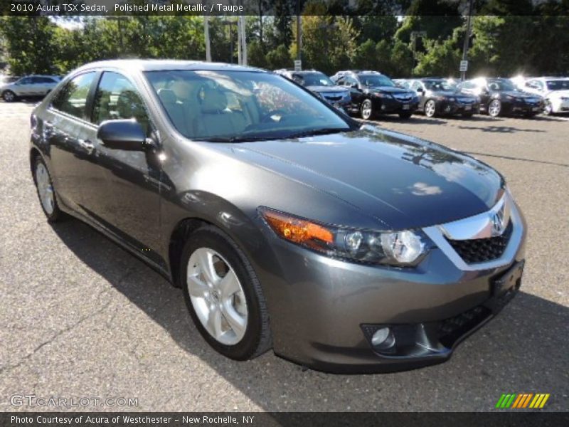 Polished Metal Metallic / Taupe 2010 Acura TSX Sedan