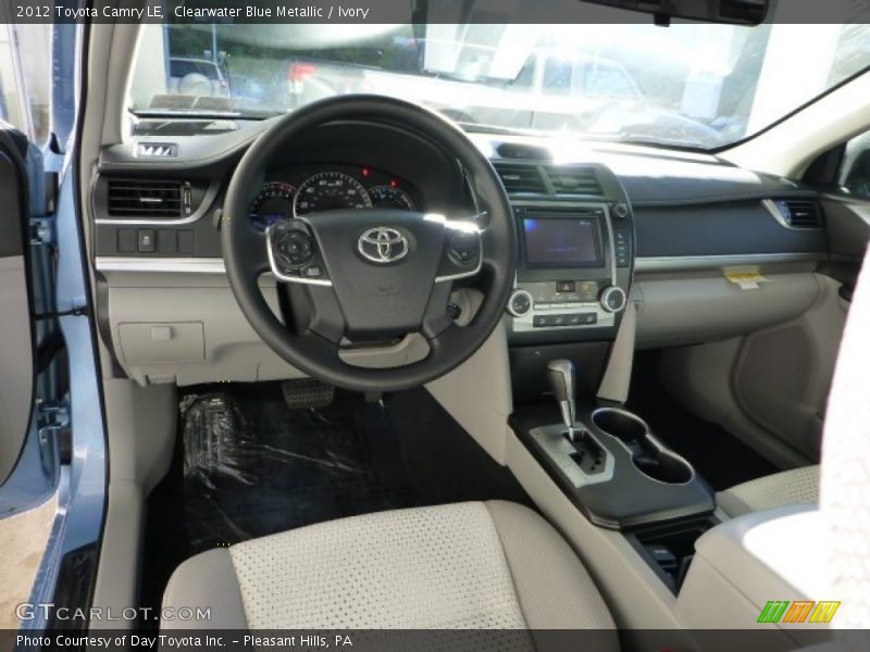 Clearwater Blue Metallic / Ivory 2012 Toyota Camry LE