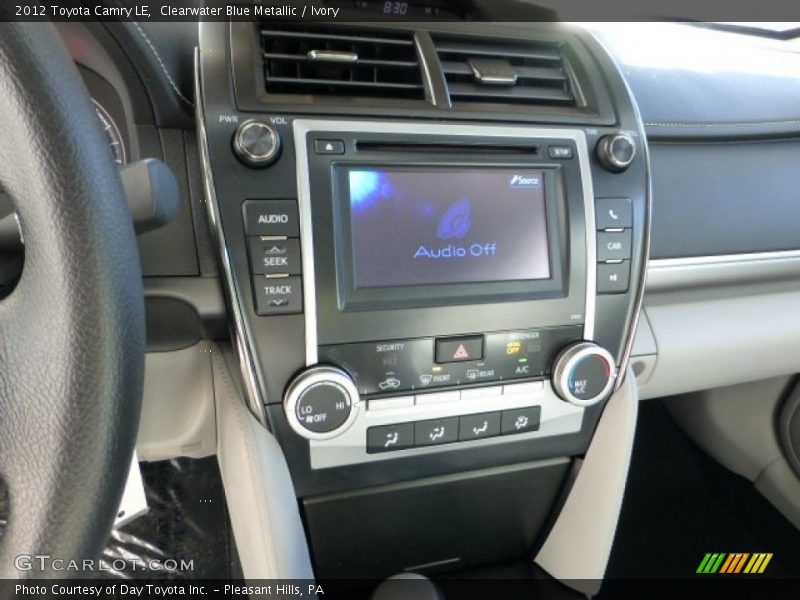 Clearwater Blue Metallic / Ivory 2012 Toyota Camry LE