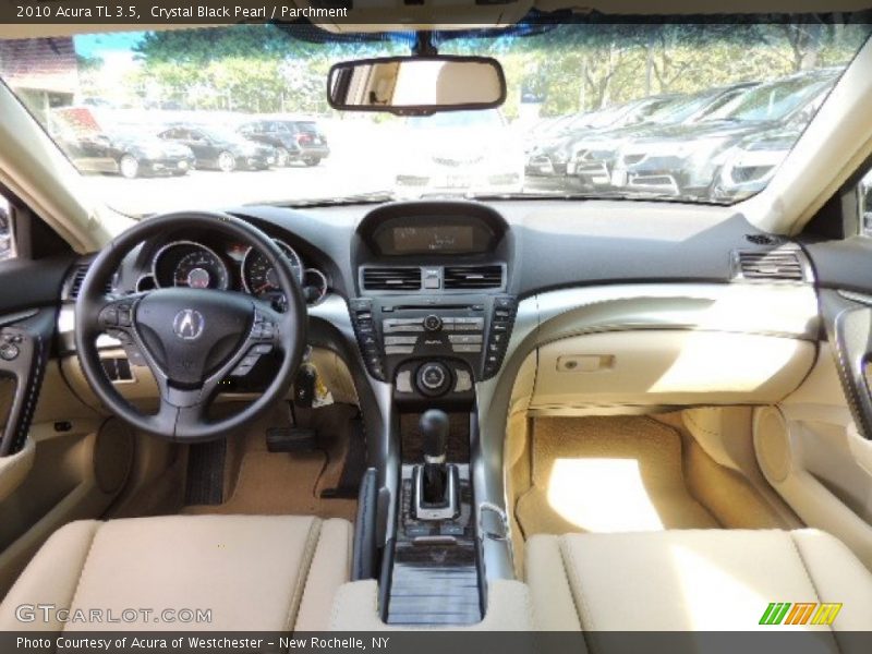 Crystal Black Pearl / Parchment 2010 Acura TL 3.5