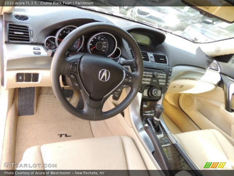 Crystal Black Pearl / Parchment 2010 Acura TL 3.5