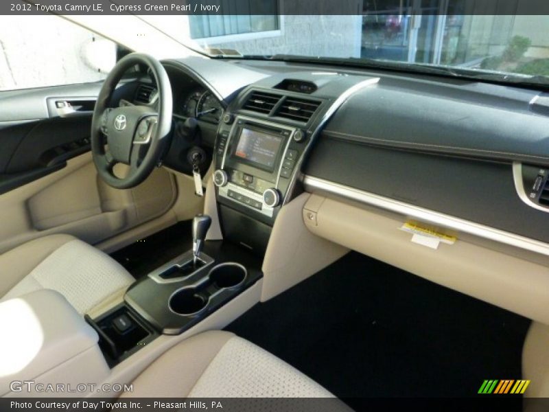 Cypress Green Pearl / Ivory 2012 Toyota Camry LE