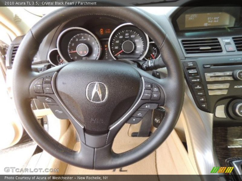 Crystal Black Pearl / Parchment 2010 Acura TL 3.5