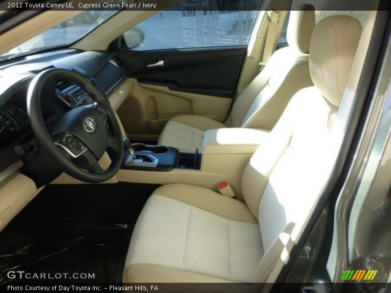 Cypress Green Pearl / Ivory 2012 Toyota Camry LE