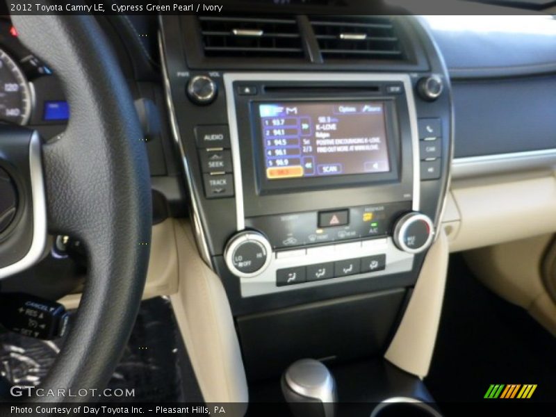 Cypress Green Pearl / Ivory 2012 Toyota Camry LE