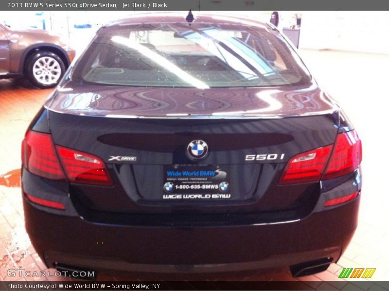 Jet Black / Black 2013 BMW 5 Series 550i xDrive Sedan