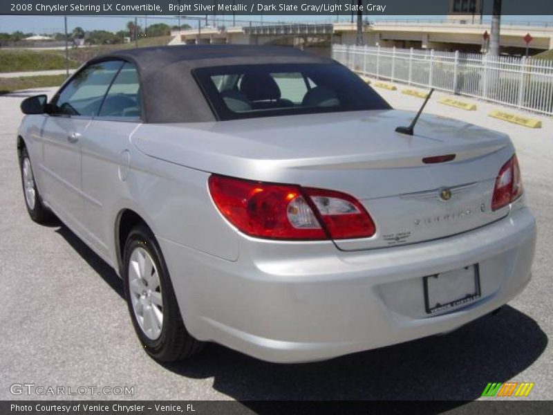 Bright Silver Metallic / Dark Slate Gray/Light Slate Gray 2008 Chrysler Sebring LX Convertible