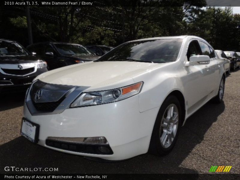 White Diamond Pearl / Ebony 2010 Acura TL 3.5