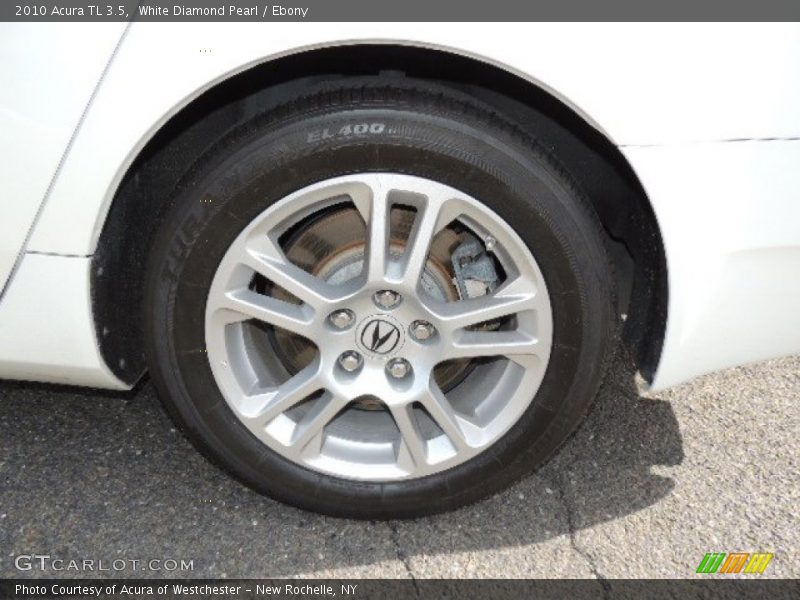 White Diamond Pearl / Ebony 2010 Acura TL 3.5