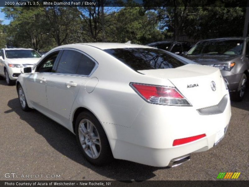 White Diamond Pearl / Ebony 2010 Acura TL 3.5