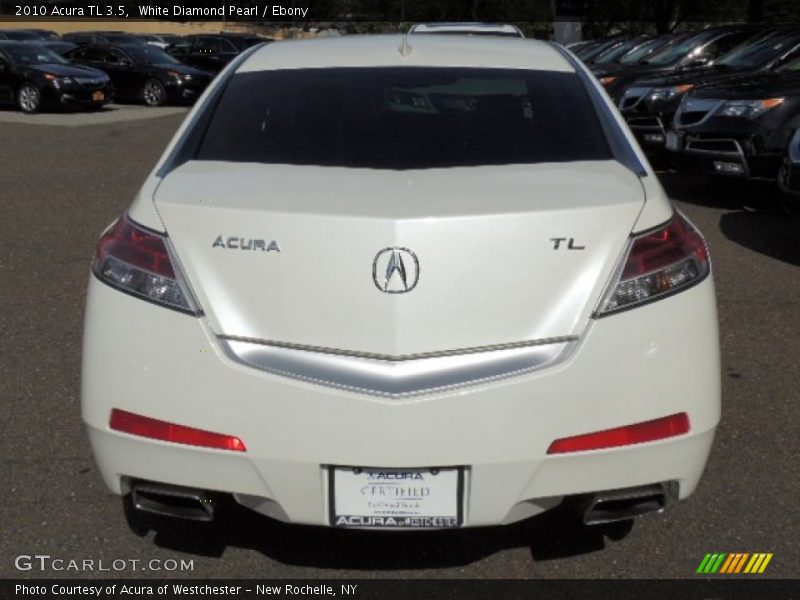 White Diamond Pearl / Ebony 2010 Acura TL 3.5