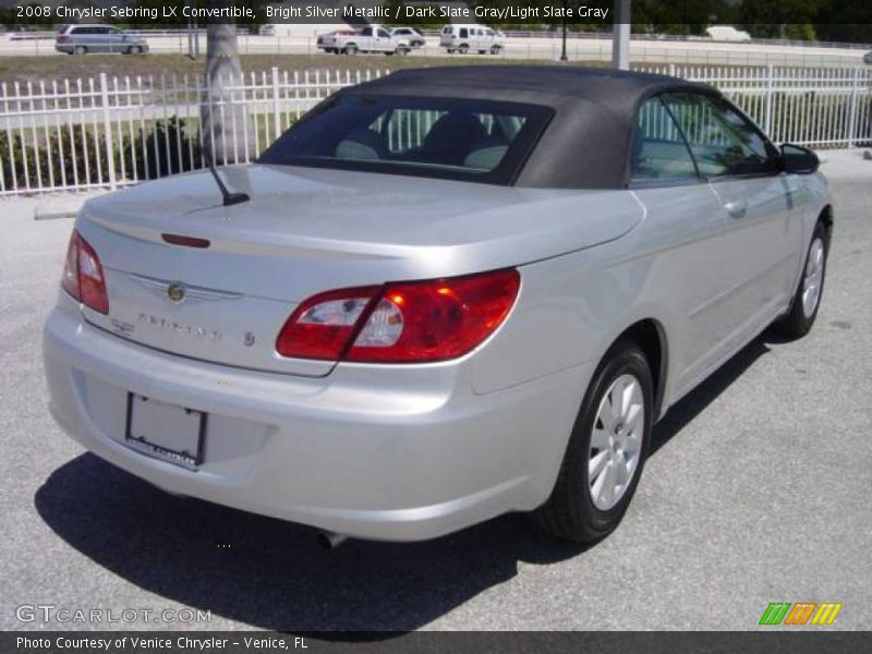 Bright Silver Metallic / Dark Slate Gray/Light Slate Gray 2008 Chrysler Sebring LX Convertible