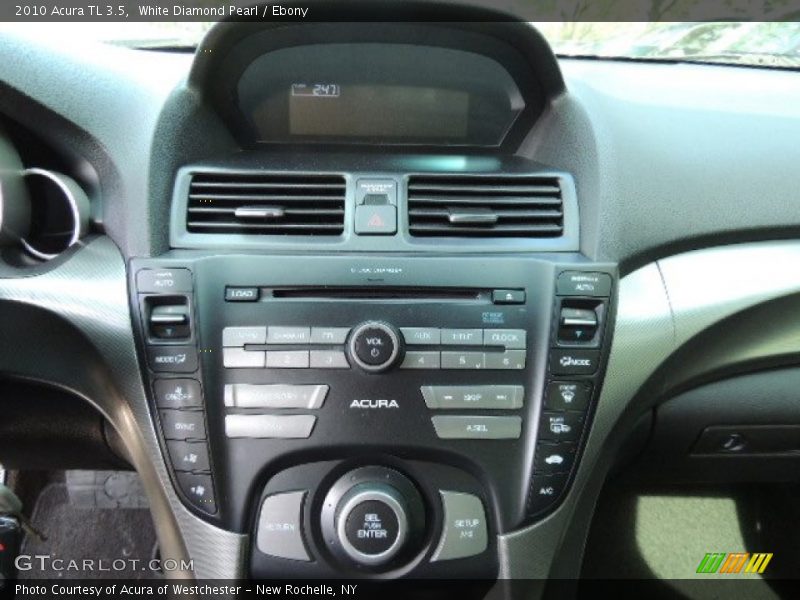 White Diamond Pearl / Ebony 2010 Acura TL 3.5