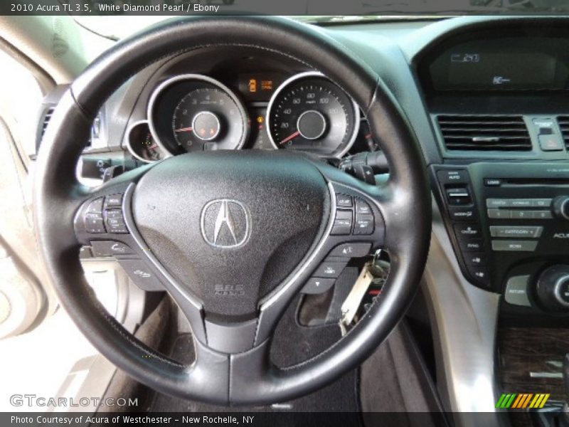 White Diamond Pearl / Ebony 2010 Acura TL 3.5