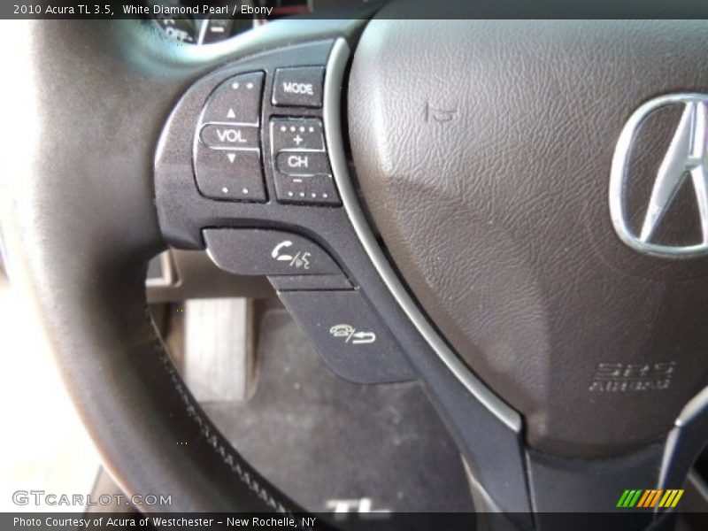 White Diamond Pearl / Ebony 2010 Acura TL 3.5