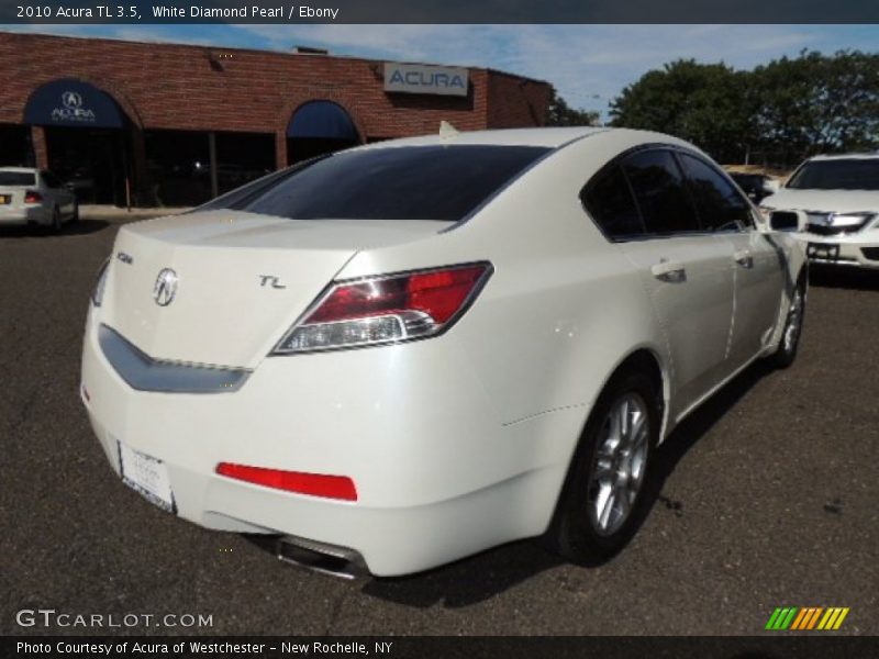 White Diamond Pearl / Ebony 2010 Acura TL 3.5