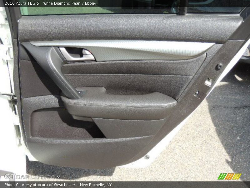 White Diamond Pearl / Ebony 2010 Acura TL 3.5