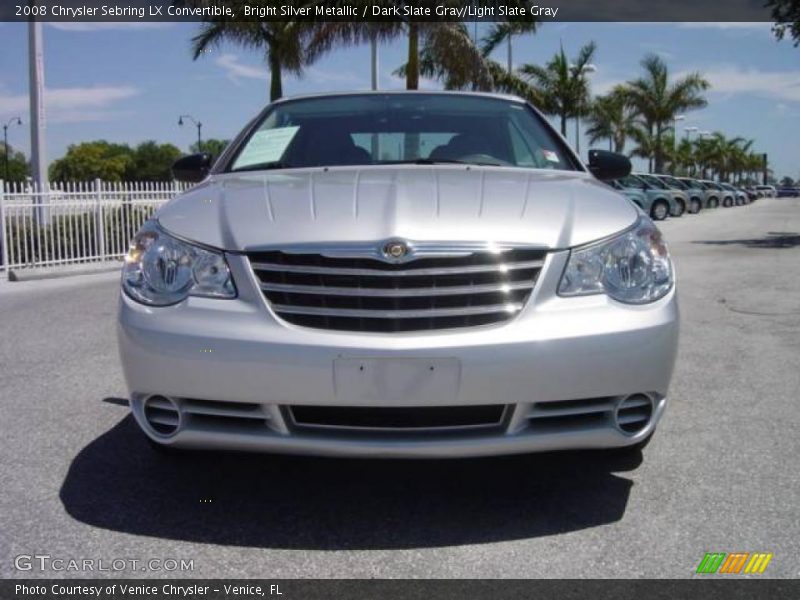 Bright Silver Metallic / Dark Slate Gray/Light Slate Gray 2008 Chrysler Sebring LX Convertible