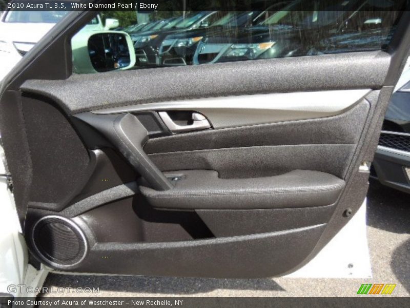 White Diamond Pearl / Ebony 2010 Acura TL 3.5