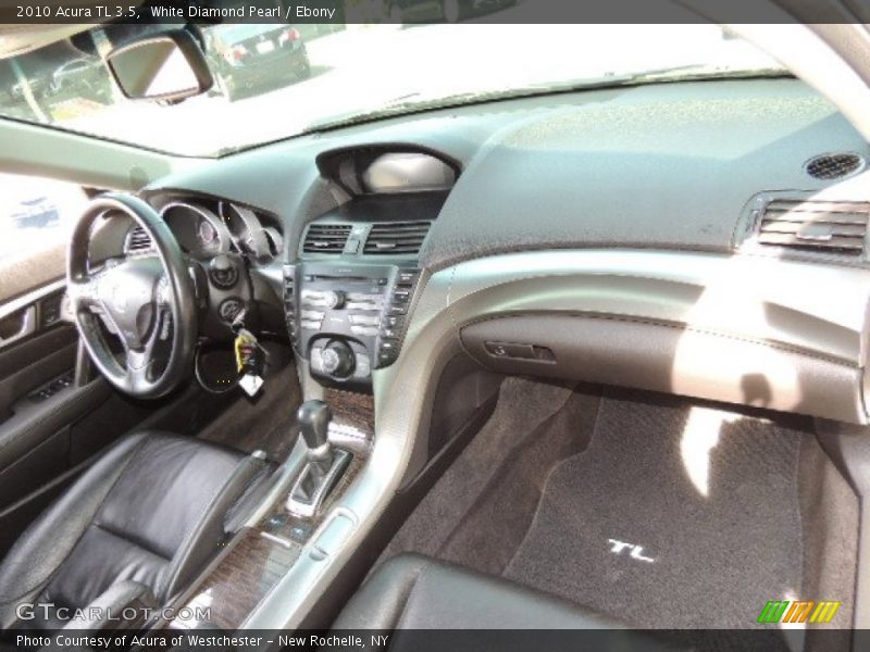 White Diamond Pearl / Ebony 2010 Acura TL 3.5